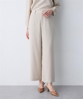 A/C DESIGN BY ALPHA CUBIC ストレッチジョーゼットストレートパンツ【接触冷感・UVカット・吸水速乾・セットアップ対応】_subthumb_4