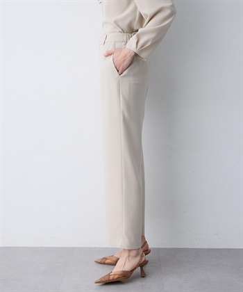 A/C DESIGN BY ALPHA CUBIC ストレッチジョーゼットストレートパンツ【接触冷感・UVカット・吸水速乾・セットアップ対応】_subthumb_5