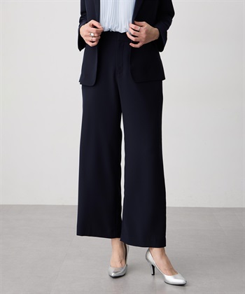 A/C DESIGN BY ALPHA CUBIC ストレッチジョーゼットストレートパンツ【接触冷感・UVカット・吸水速乾・セットアップ対応】_subthumb_9