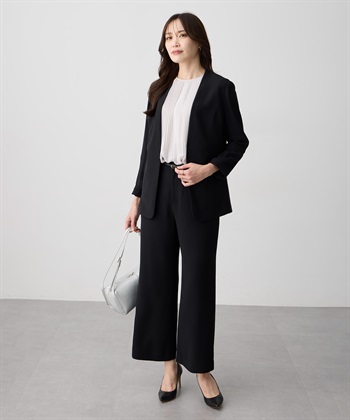 A/C DESIGN BY ALPHA CUBIC ストレッチジョーゼットストレートパンツ【接触冷感・UVカット・吸水速乾・セットアップ対応】_subthumb_16