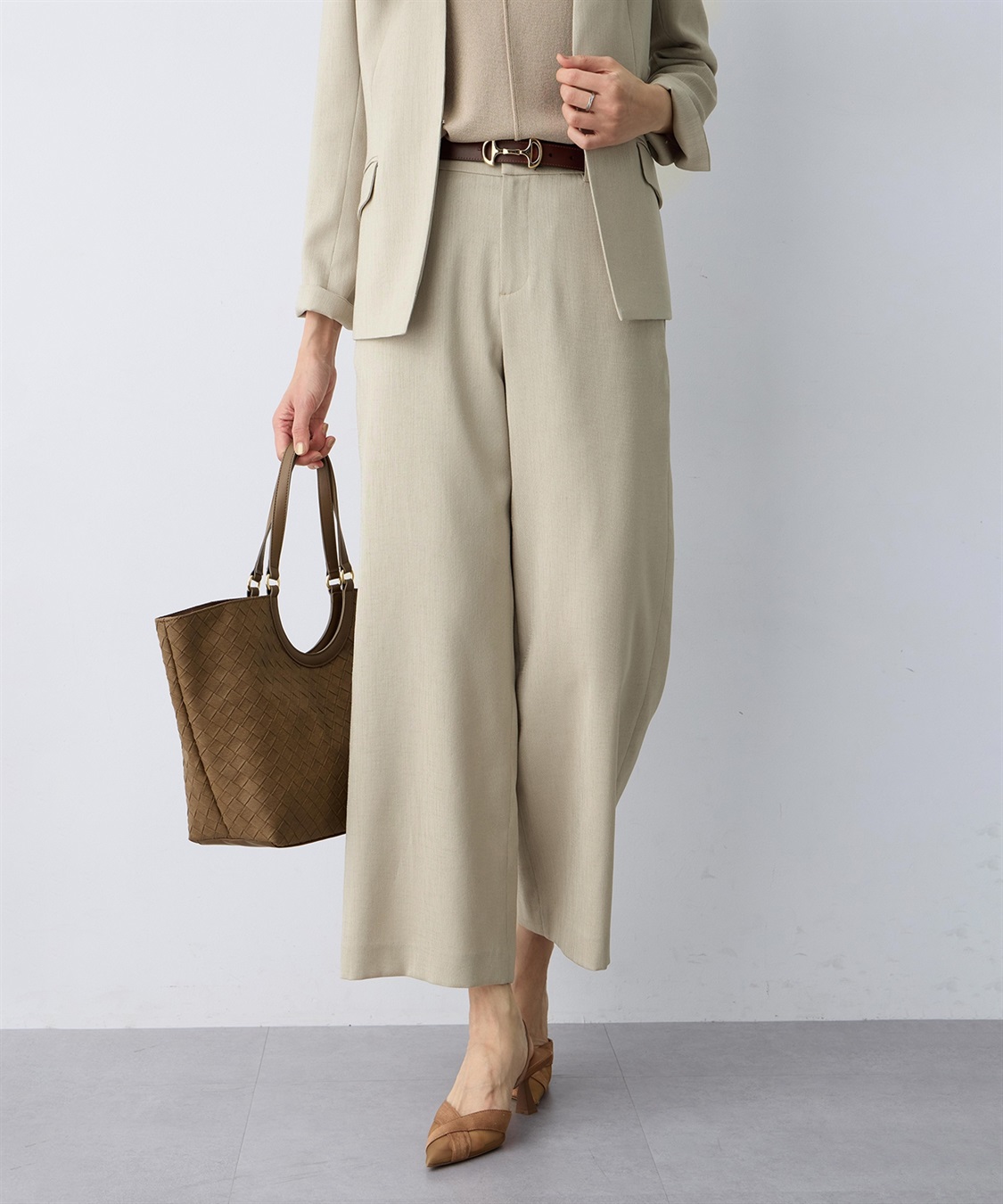 A/C DESIGN BY ALPHA CUBIC リネンライクワイドパンツ【セットアップ対応】_sub_1