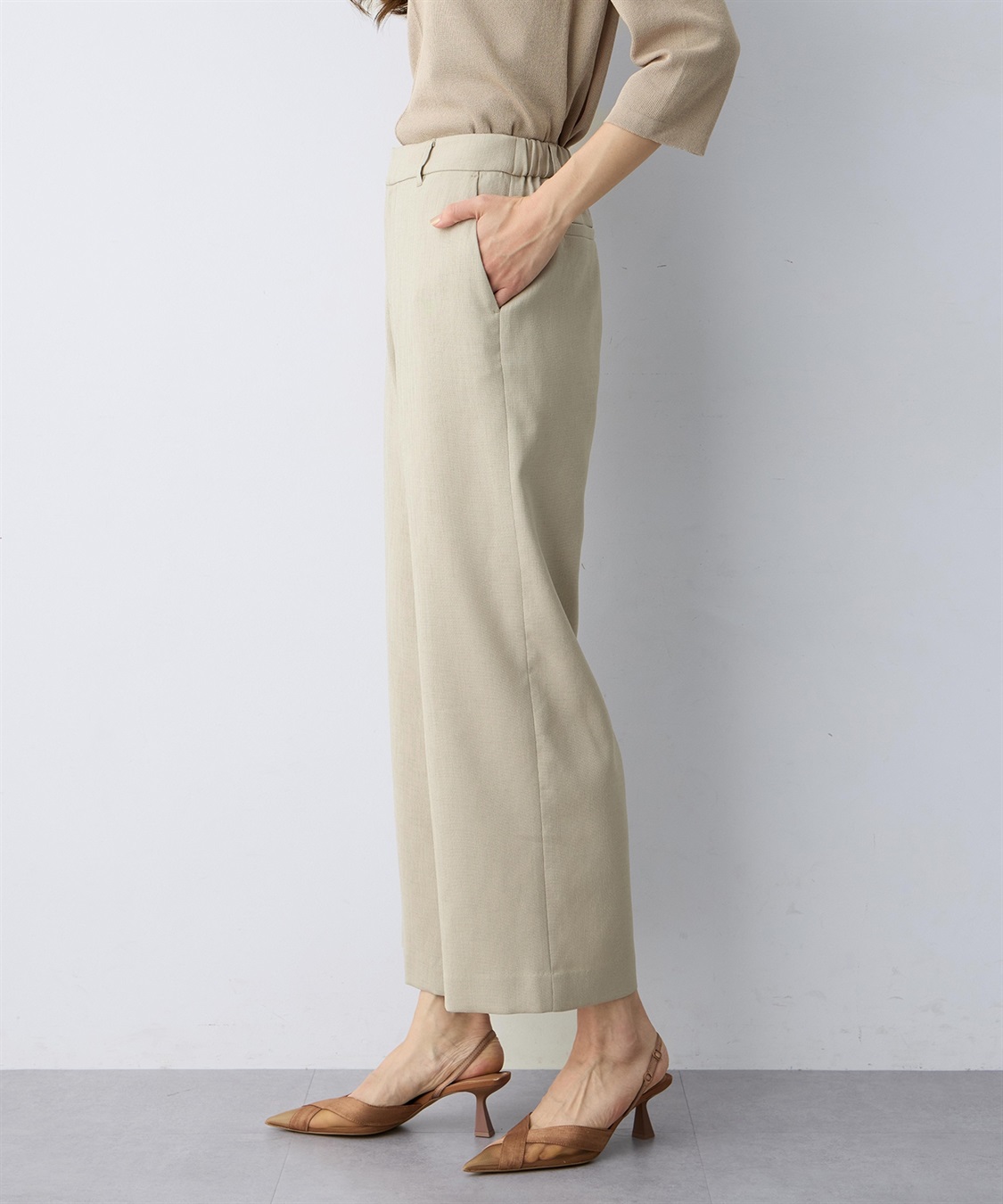 A/C DESIGN BY ALPHA CUBIC リネンライクワイドパンツ【セットアップ対応】_sub_4