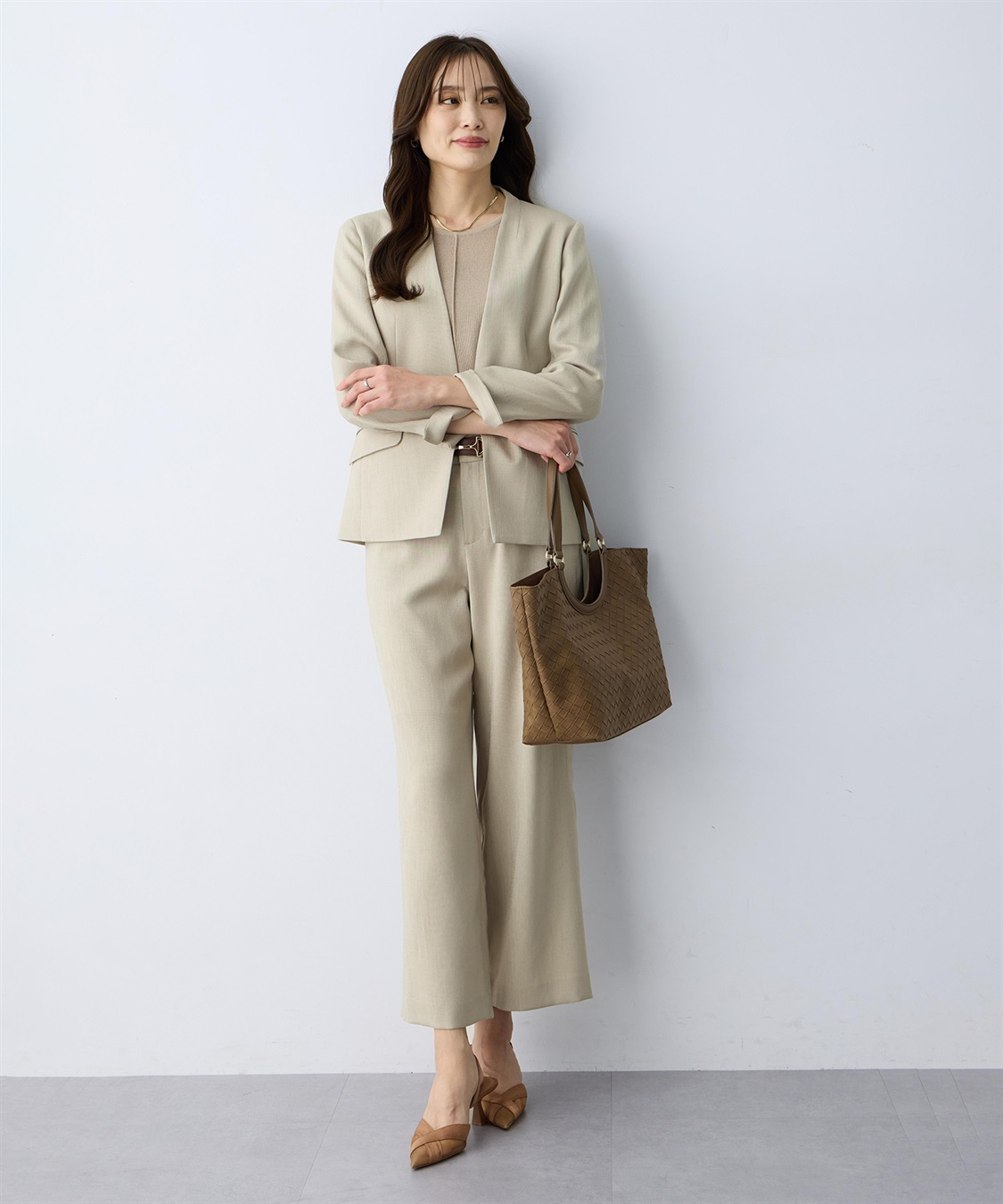 A/C DESIGN BY ALPHA CUBIC リネンライクワイドパンツ【セットアップ対応】_sub_12