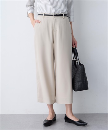 A/C DESIGN BY ALPHA CUBIC ストレッチジョーゼットワイドパンツ【接触冷感・UVカット・吸水速乾・セットアップ対応】_subthumb_3