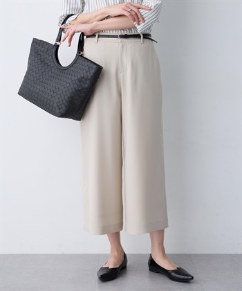 A/C DESIGN BY ALPHA CUBIC ストレッチジョーゼットワイドパンツ【接触冷感・UVカット・吸水速乾・セットアップ対応】_subthumb_4