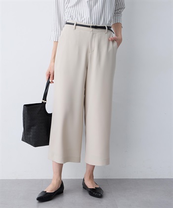 A/C DESIGN BY ALPHA CUBIC ストレッチジョーゼットワイドパンツ【接触冷感・UVカット・吸水速乾・セットアップ対応】_subthumb_5