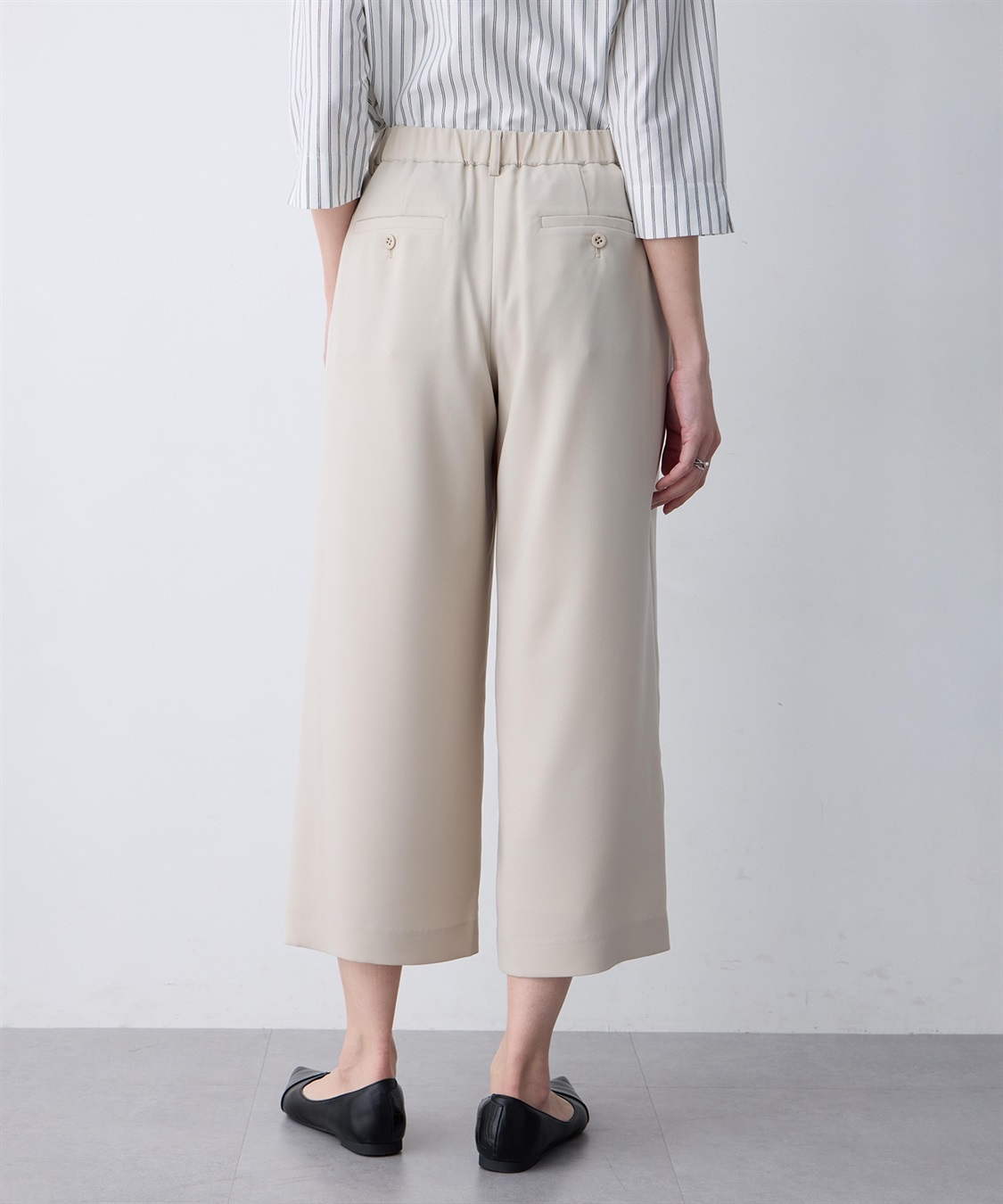 A/C DESIGN BY ALPHA CUBIC ストレッチジョーゼットワイドパンツ【接触冷感・UVカット・吸水速乾・セットアップ対応】_sub_8