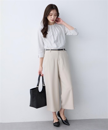 A/C DESIGN BY ALPHA CUBIC ストレッチジョーゼットワイドパンツ【接触冷感・UVカット・吸水速乾・セットアップ対応】_subthumb_15