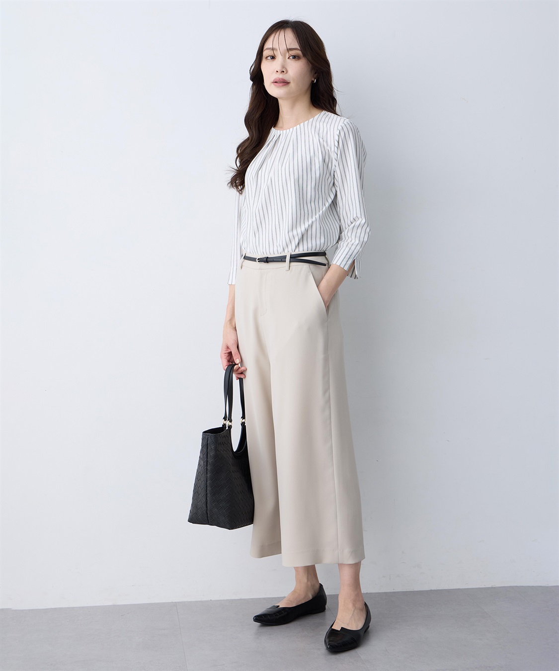 A/C DESIGN BY ALPHA CUBIC ストレッチジョーゼットワイドパンツ【接触冷感・UVカット・吸水速乾・セットアップ対応】_sub_16