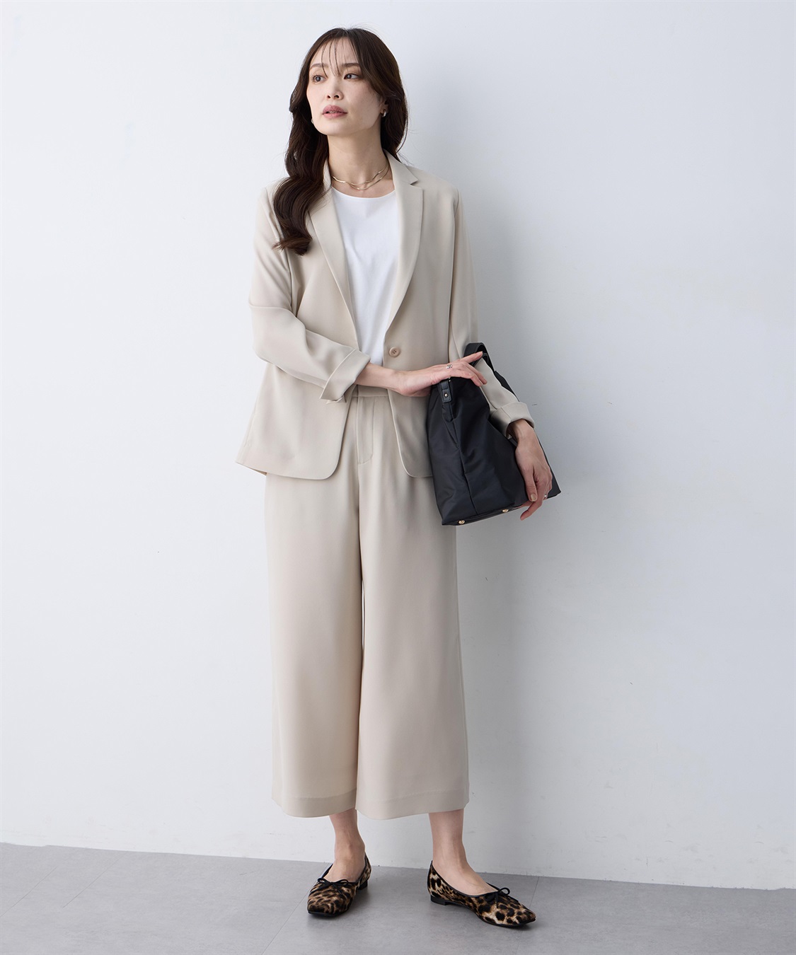 A/C DESIGN BY ALPHA CUBIC ストレッチジョーゼットワイドパンツ【接触冷感・UVカット・吸水速乾・セットアップ対応】_sub_19