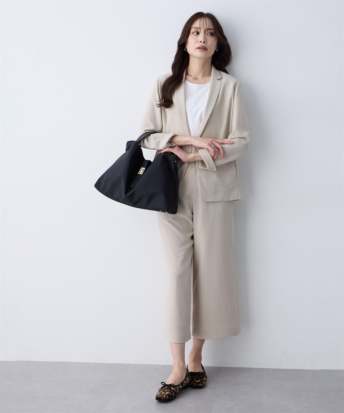 A/C DESIGN BY ALPHA CUBIC ストレッチジョーゼットワイドパンツ【接触冷感・UVカット・吸水速乾・セットアップ対応】_sub_20