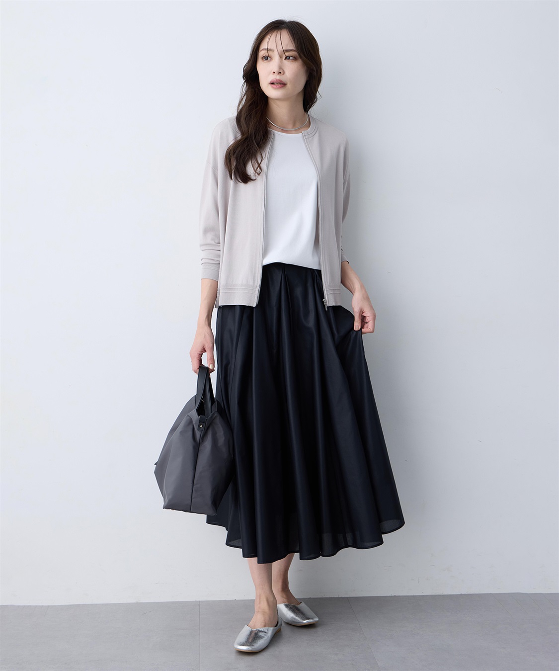 A/C DESIGN BY ALPHA CUBIC フロントプリーツスカート_sub_8