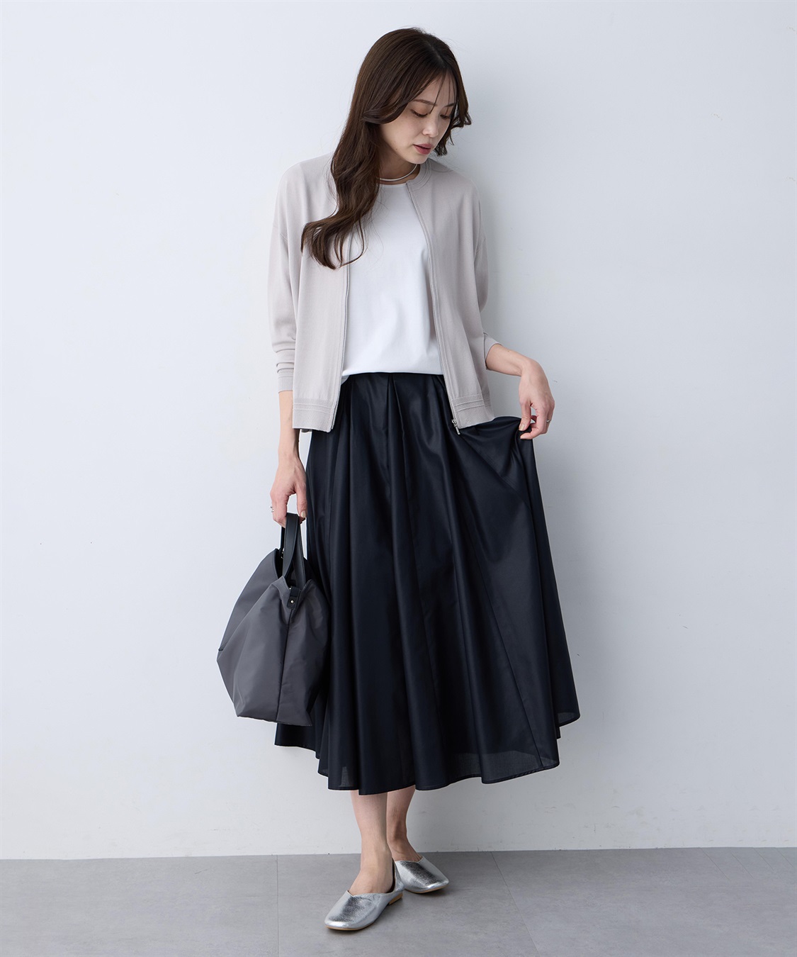 A/C DESIGN BY ALPHA CUBIC フロントプリーツスカート_sub_9