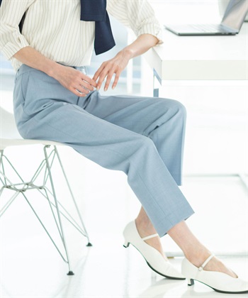 A/C DESIGN BY ALPHA CUBIC ストレッチテーパードパンツ【後ろウエストゴム】_subthumb_5