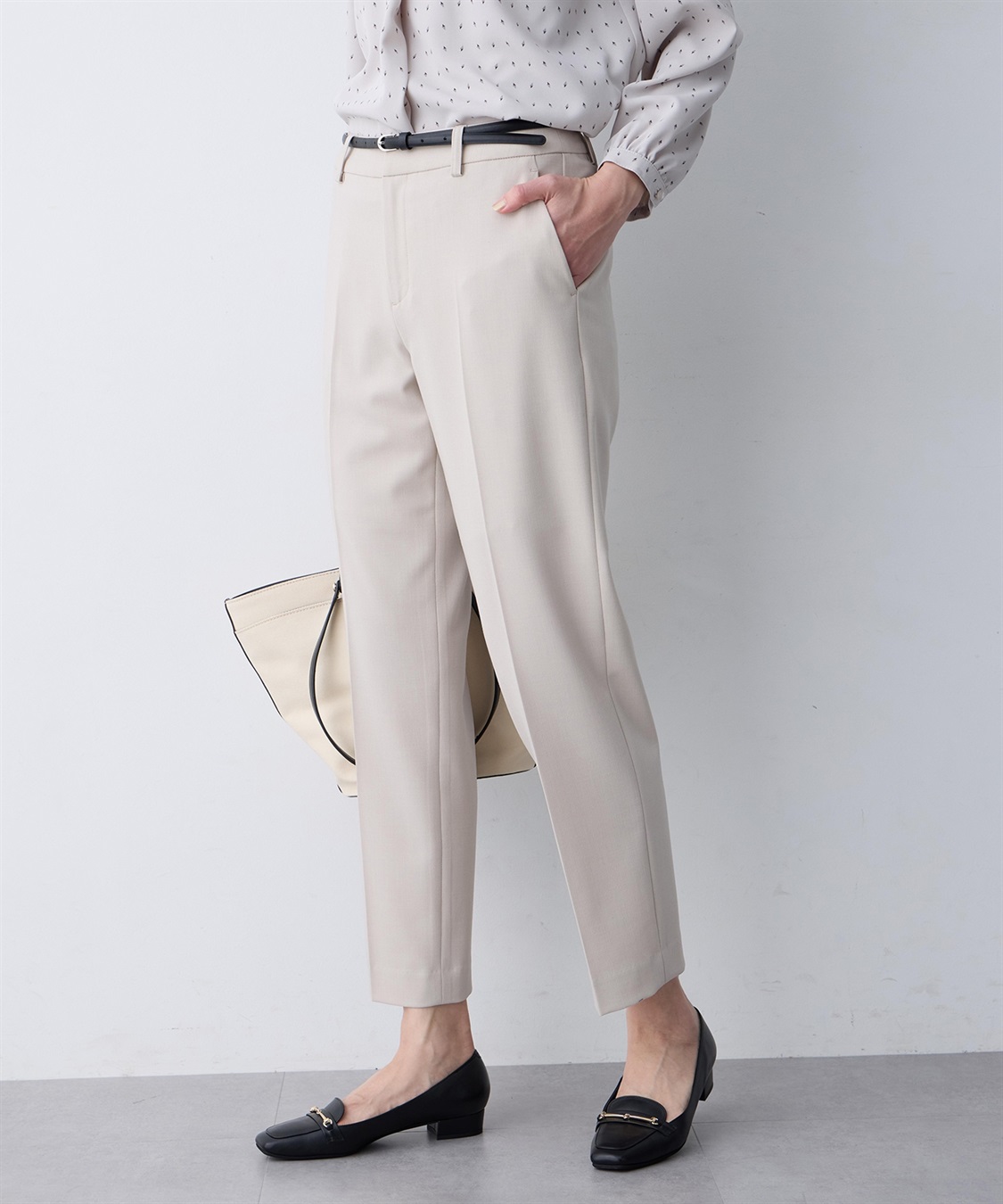 A/C DESIGN BY ALPHA CUBIC ストレッチテーパードパンツ【後ろウエストゴム】_sub_12