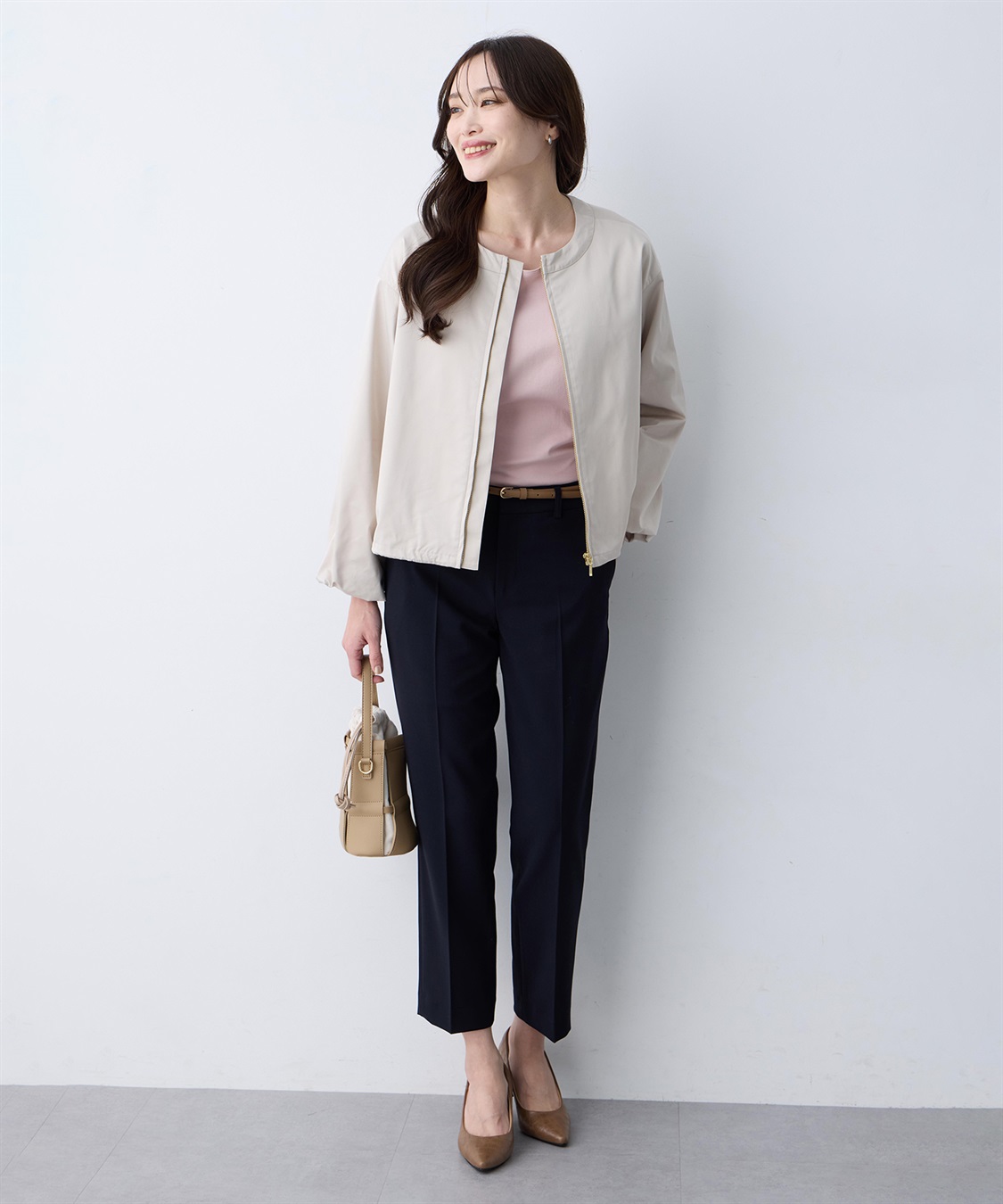 A/C DESIGN BY ALPHA CUBIC ストレッチテーパードパンツ【後ろウエストゴム】_sub_16