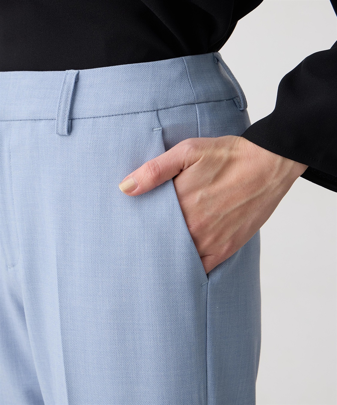 A/C DESIGN BY ALPHA CUBIC ストレッチテーパードパンツ【後ろウエストゴム】_sub_21