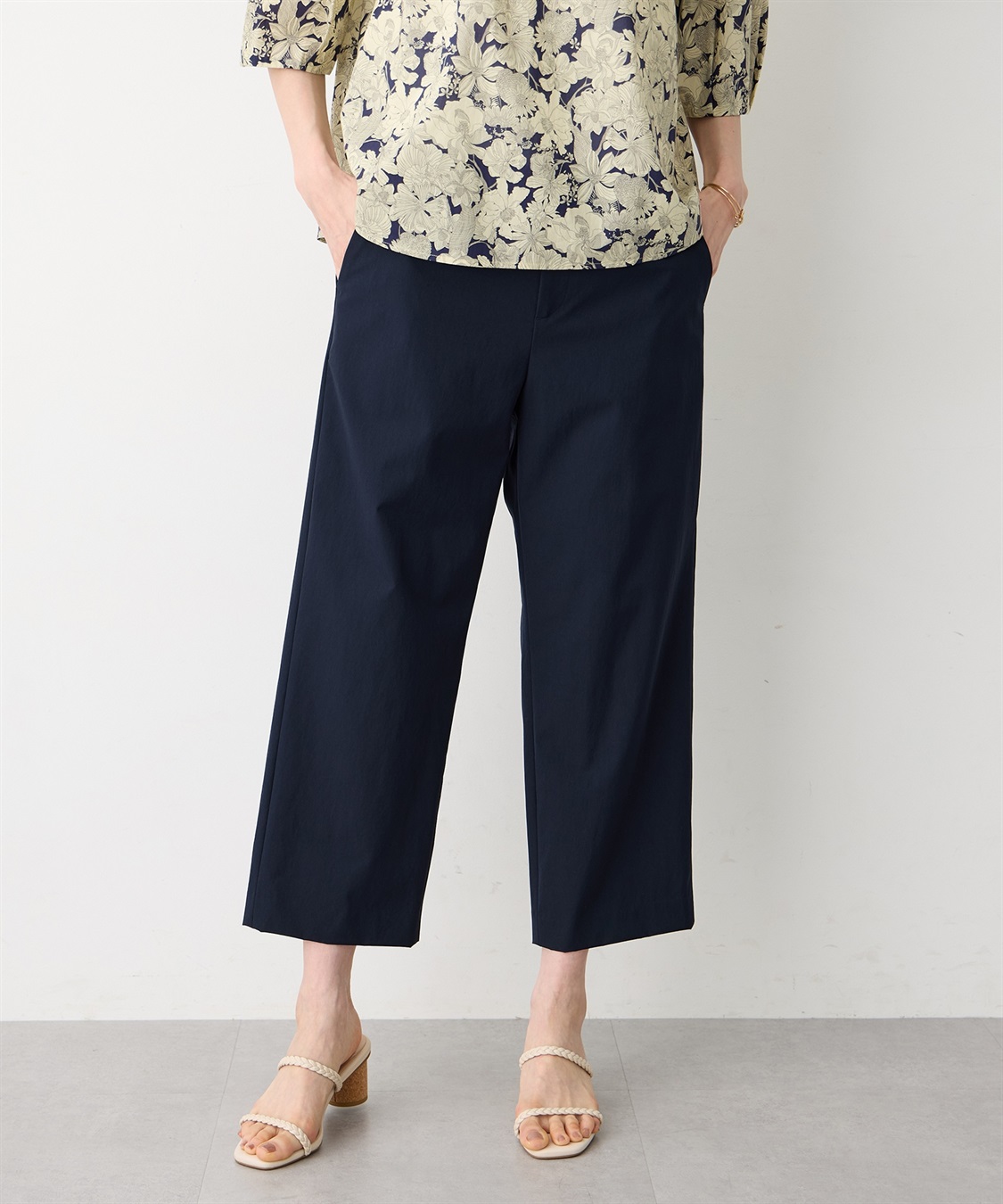 A/C DESIGN BY ALPHA CUBIC ストレッチワイドパンツ【接触冷感・後ろウエストゴム】_sub_6