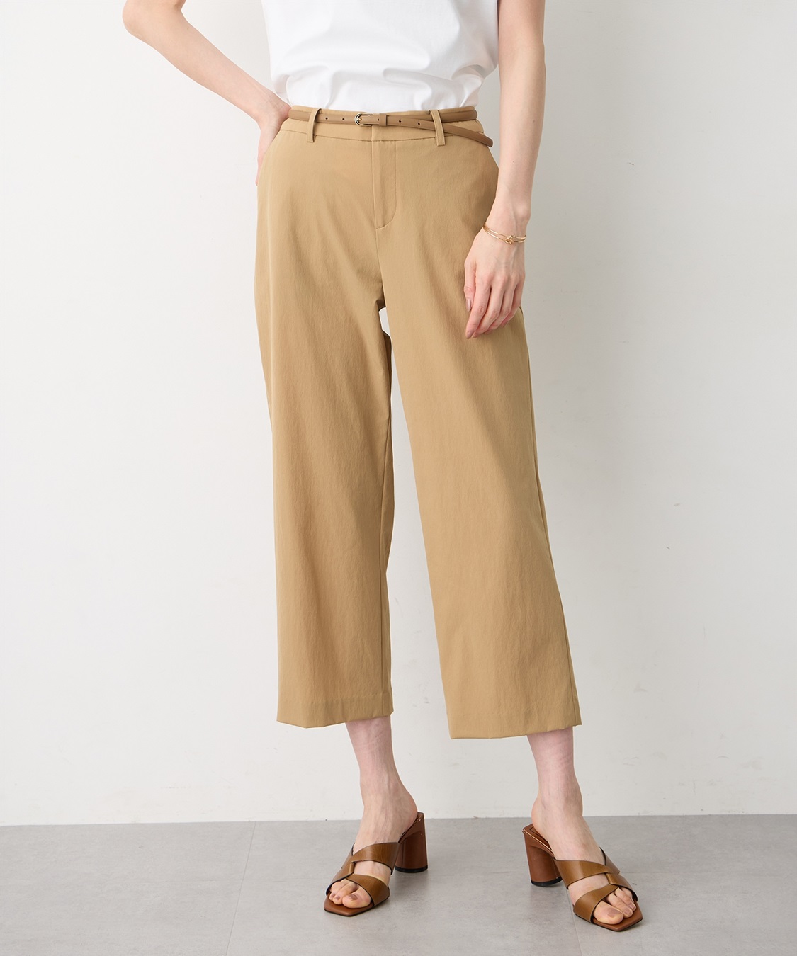 A/C DESIGN BY ALPHA CUBIC ストレッチワイドパンツ【接触冷感・後ろウエストゴム】_sub_8