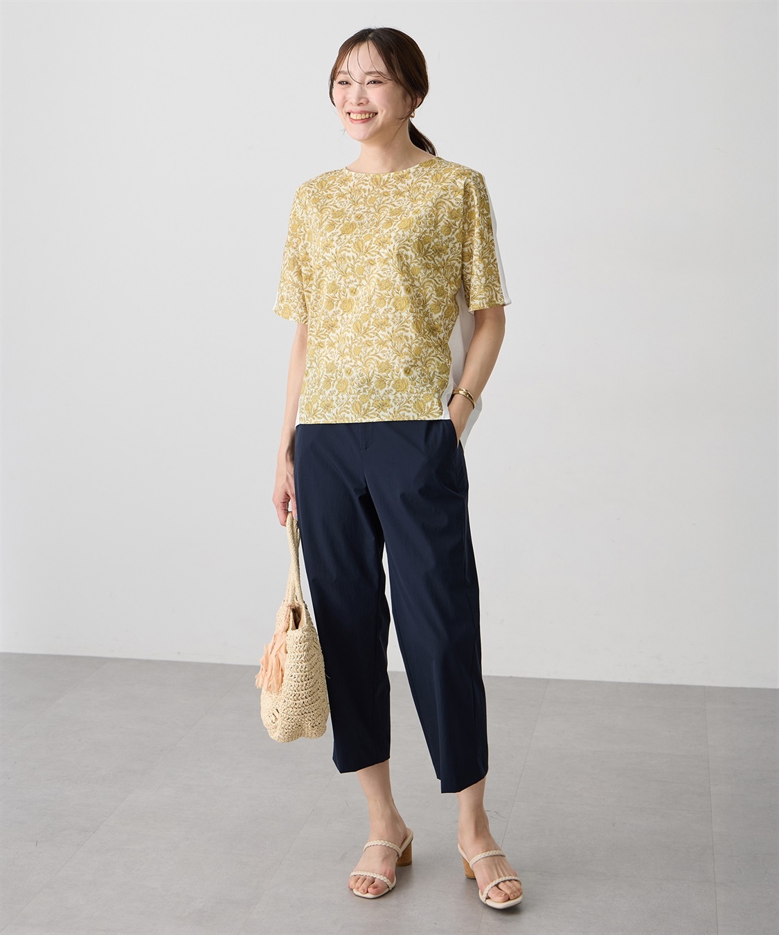 A/C DESIGN BY ALPHA CUBIC ストレッチワイドパンツ【接触冷感・後ろウエストゴム】_sub_17