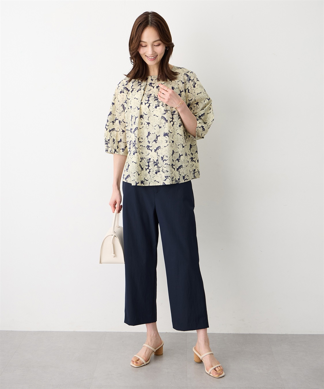 A/C DESIGN BY ALPHA CUBIC ストレッチワイドパンツ【接触冷感・後ろウエストゴム】_sub_20