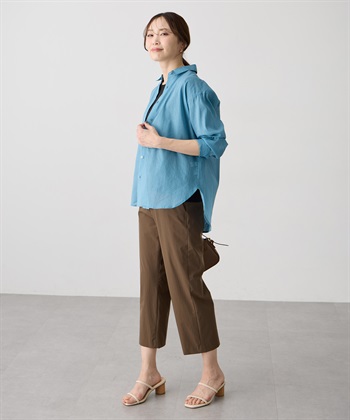 A/C DESIGN BY ALPHA CUBIC ストレッチワイドパンツ【接触冷感・後ろウエストゴム】_subthumb_23