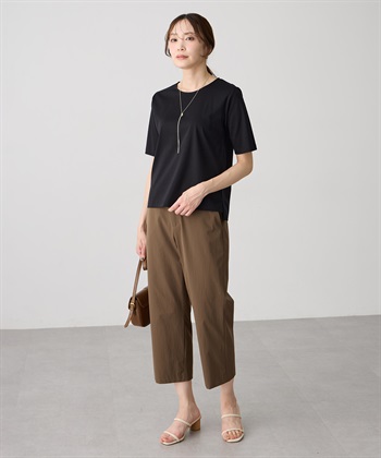 A/C DESIGN BY ALPHA CUBIC ストレッチワイドパンツ【接触冷感・後ろウエストゴム】_subthumb_24