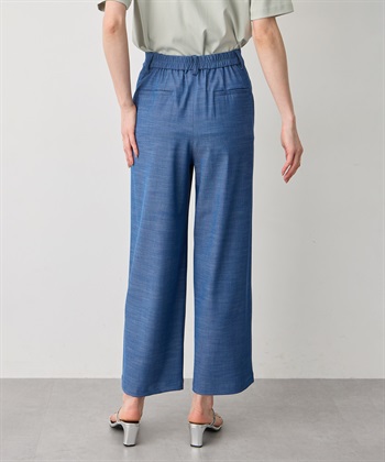 A/C DESIGN BY ALPHA CUBIC デニムライクストレッチワイドパンツ【後ろウエストゴム】_subthumb_3