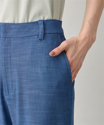 A/C DESIGN BY ALPHA CUBIC デニムライクストレッチワイドパンツ【後ろウエストゴム】_subthumb_13