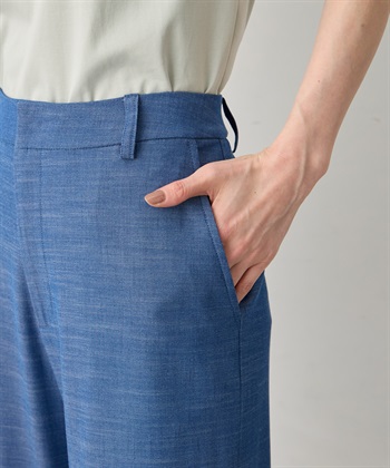 A/C DESIGN BY ALPHA CUBIC デニムライクストレッチワイドパンツ【後ろウエストゴム】_subthumb_14