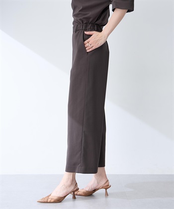 A/C DESIGN BY ALPHA CUBIC ストレッチストレートパンツ【接触冷感・UVカット・遮熱・後ろウエストゴム・セットアップ対応】_subthumb_5