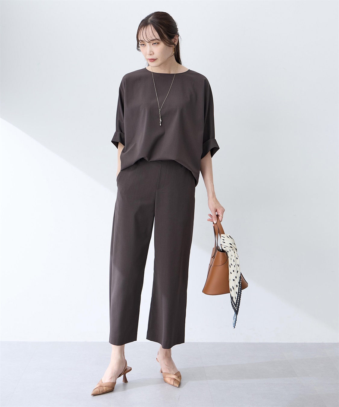 A/C DESIGN BY ALPHA CUBIC ストレッチストレートパンツ【接触冷感・UVカット・遮熱・後ろウエストゴム・セットアップ対応】_sub_14
