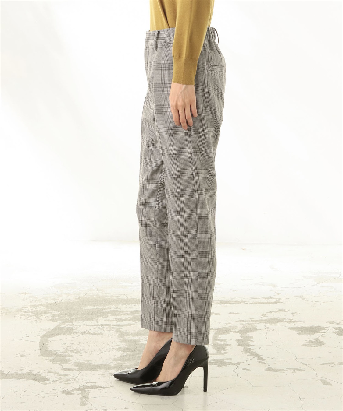 A/C DESIGN BY ALPHA CUBIC ローズオイル加工テーパードパンツ_sub_2