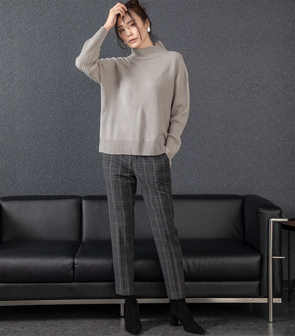 A/C DESIGN BY ALPHA CUBIC ローズオイル加工テーパードパンツ_sub_10