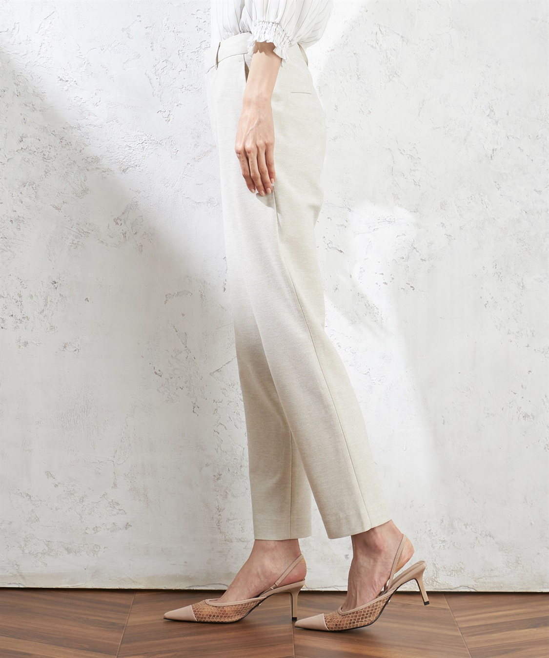 A/C DESIGN BY ALPHA CUBIC ウォッシャブルイージーケアテーパードパンツ_sub_2