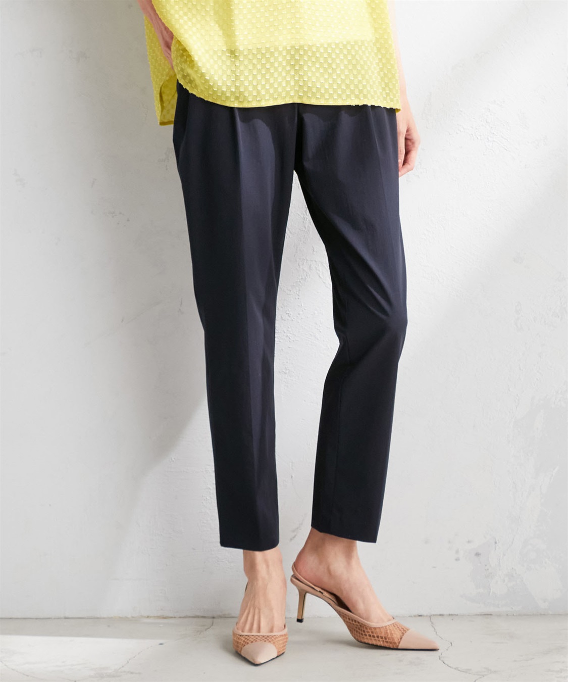 A/C DESIGN BY ALPHA CUBIC 【セットアップ】プレミアム機能付きナイロンストレッチテーパードパンツ_sub_1