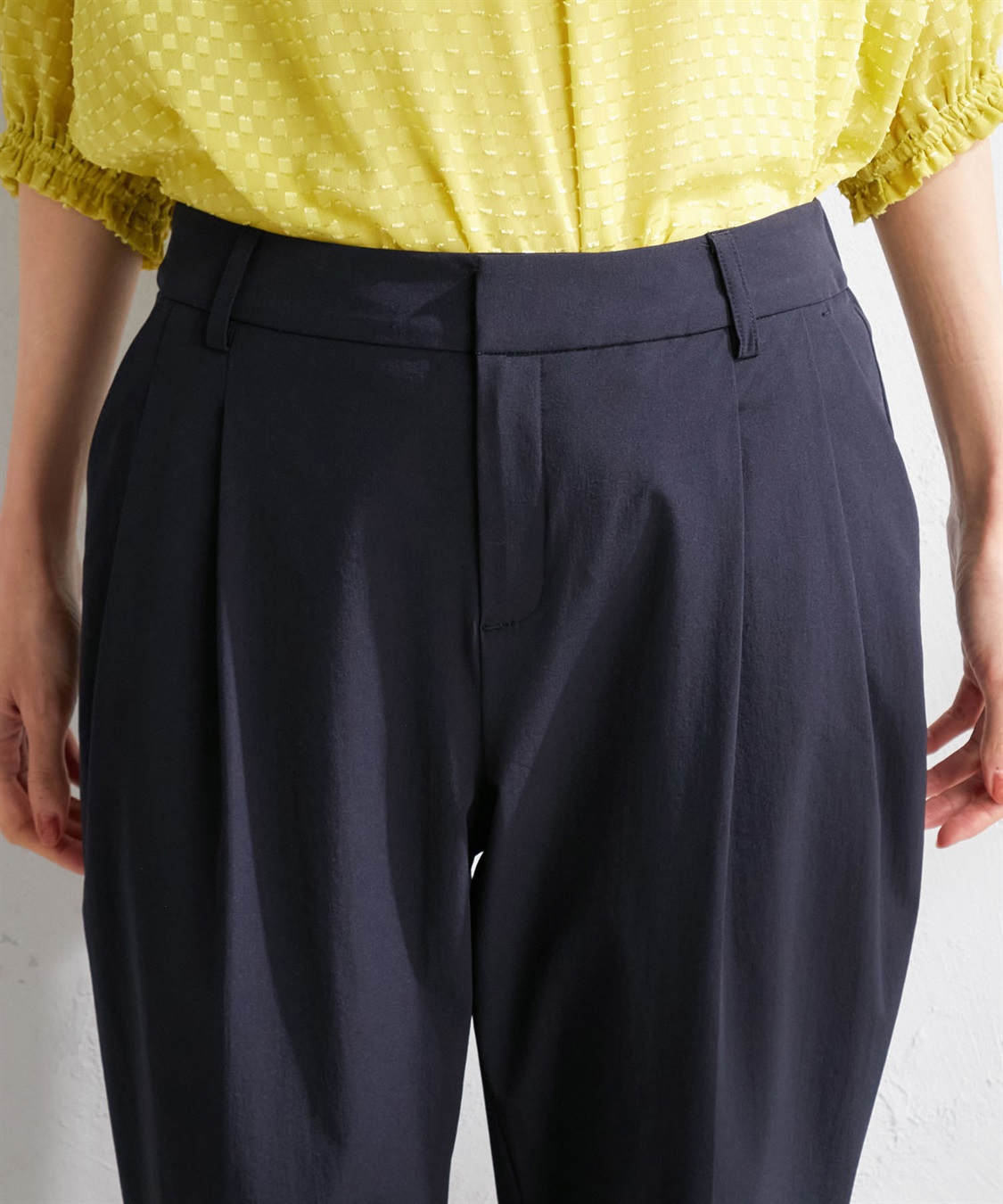 A/C DESIGN BY ALPHA CUBIC 【セットアップ】プレミアム機能付きナイロンストレッチテーパードパンツ_sub_4