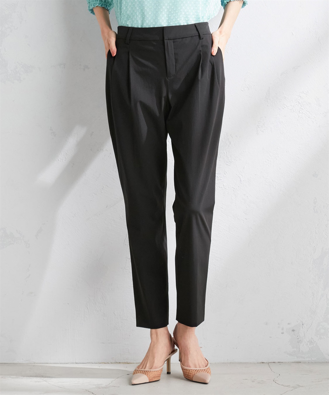 A/C DESIGN BY ALPHA CUBIC 【セットアップ】プレミアム機能付きナイロンストレッチテーパードパンツ_sub_10