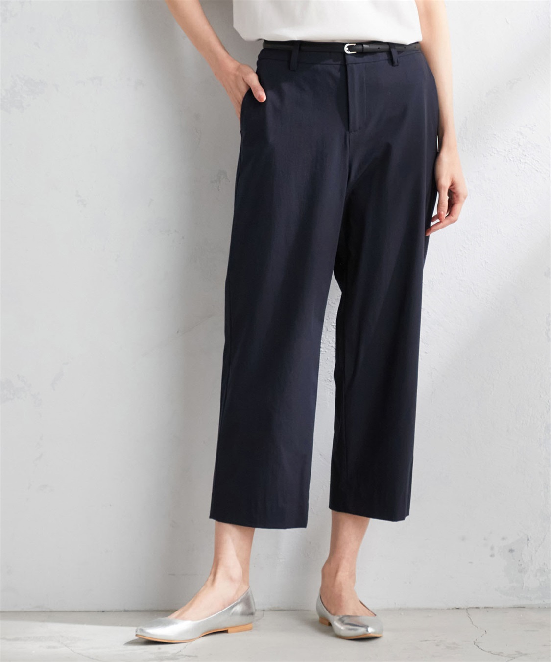 A/C DESIGN BY ALPHA CUBIC 【セットアップ】プレミアム機能付きナイロンストレッチワイドパンツ_sub_1