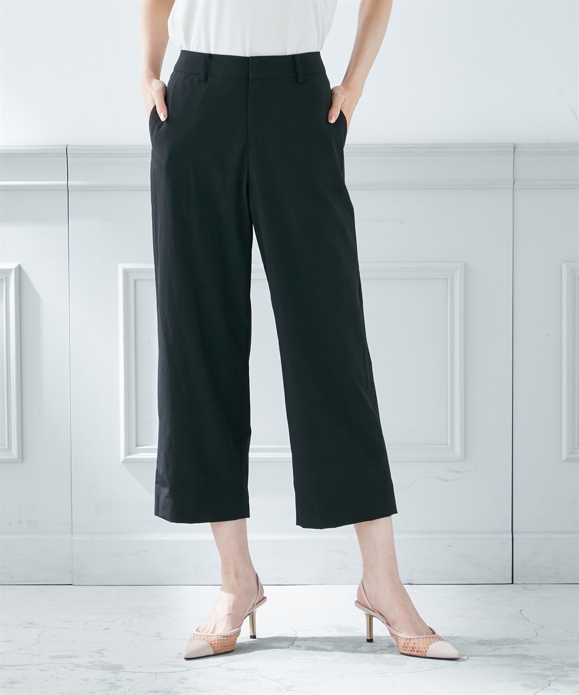 A/C DESIGN BY ALPHA CUBIC 【接触冷感】ストレッチセミワイドパンツ_sub_10