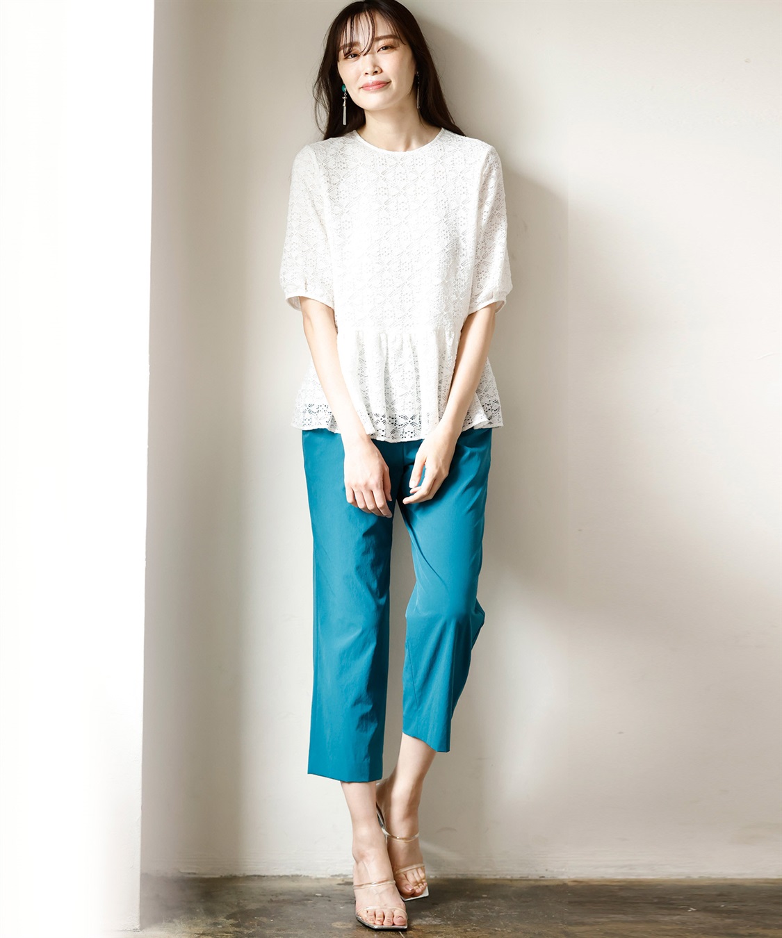 A/C DESIGN BY ALPHA CUBIC 【接触冷感】ストレッチセミワイドパンツ_sub_13