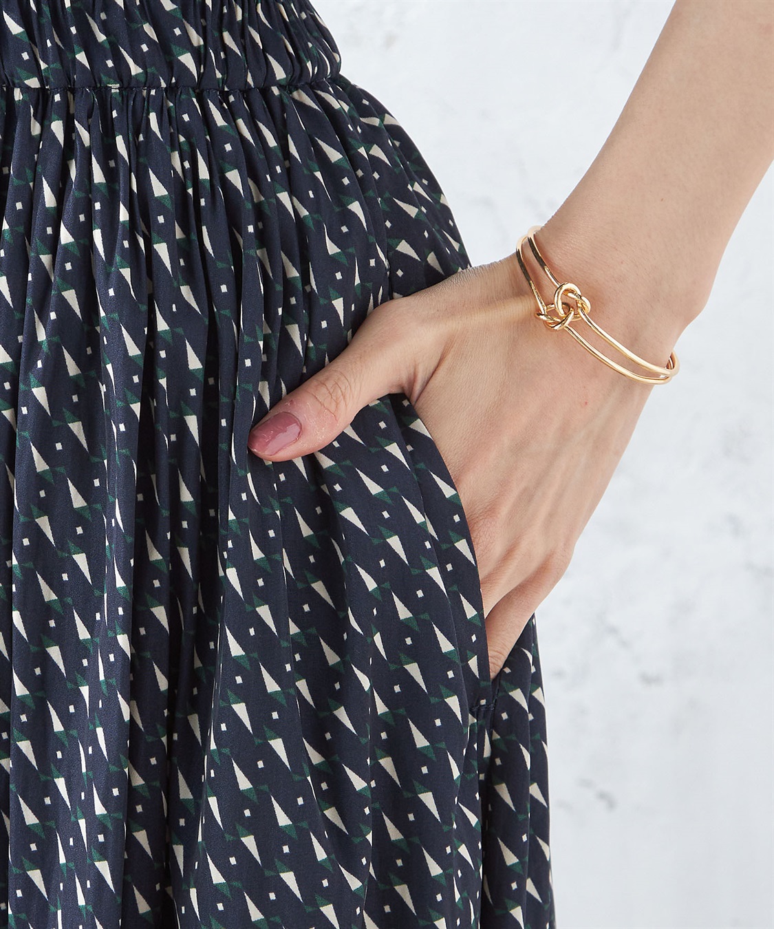 A/C DESIGN BY ALPHA CUBIC 【接触冷感】幾何プリントギャザースカート_sub_4