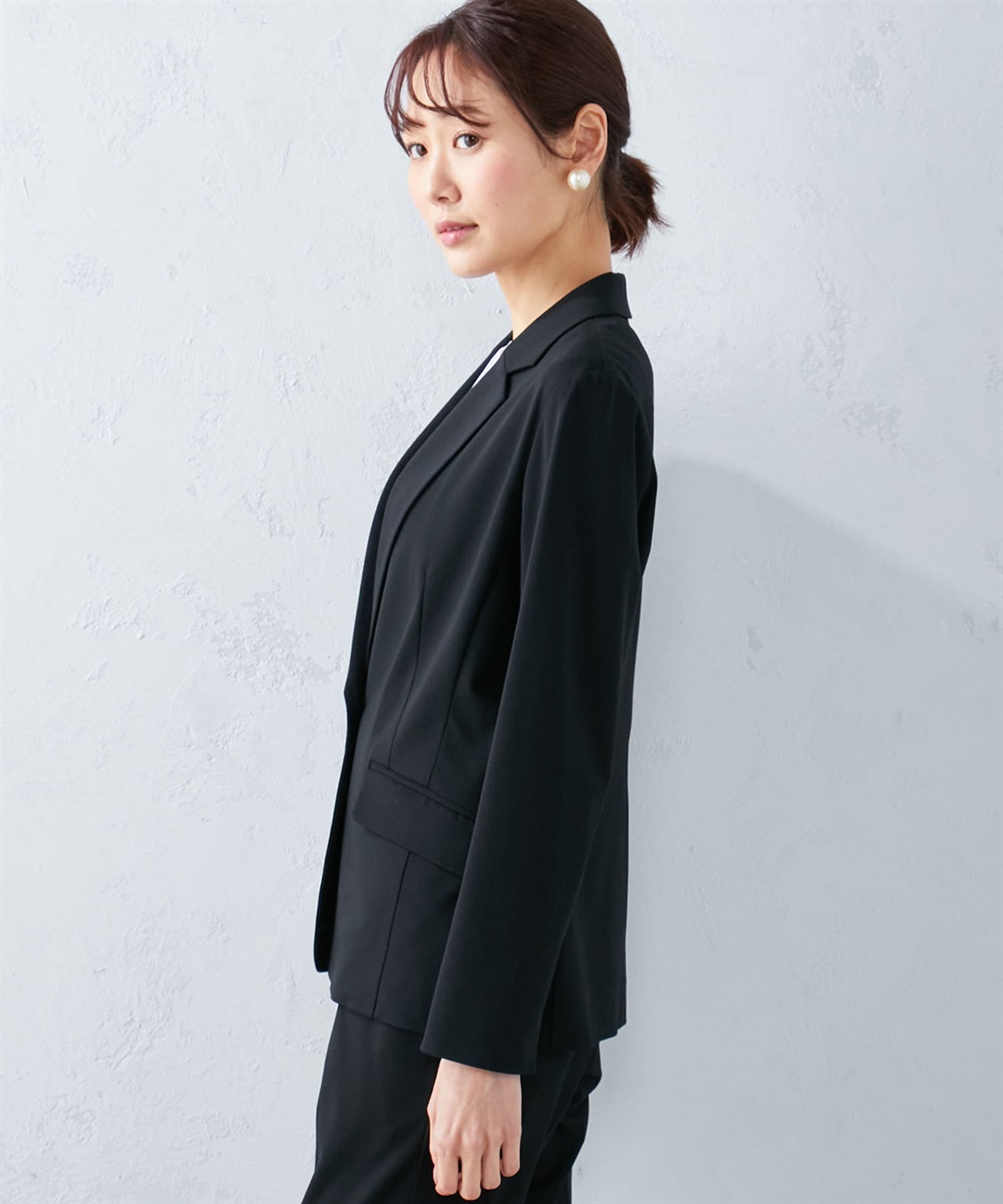 A/C DESIGN BY ALPHA CUBIC アルファブリックライトテーラードジャケット_sub_3