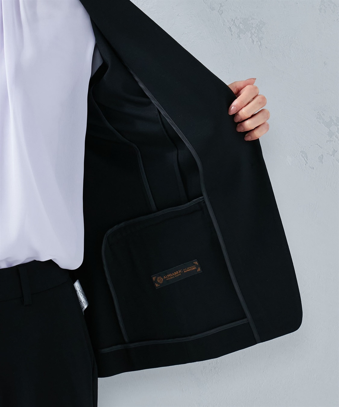 A/C DESIGN BY ALPHA CUBIC アルファブリックライトテーラードジャケット_sub_12