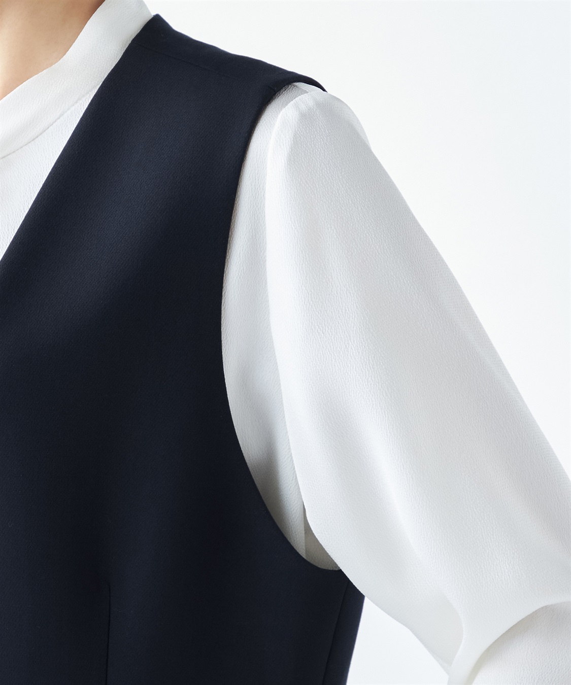 ✨極美品✨高級感✨アマカ　ストレッチピークドラペルジレ　ベスト　三陽商会 2231-V5E1533440__H.jpg?v=