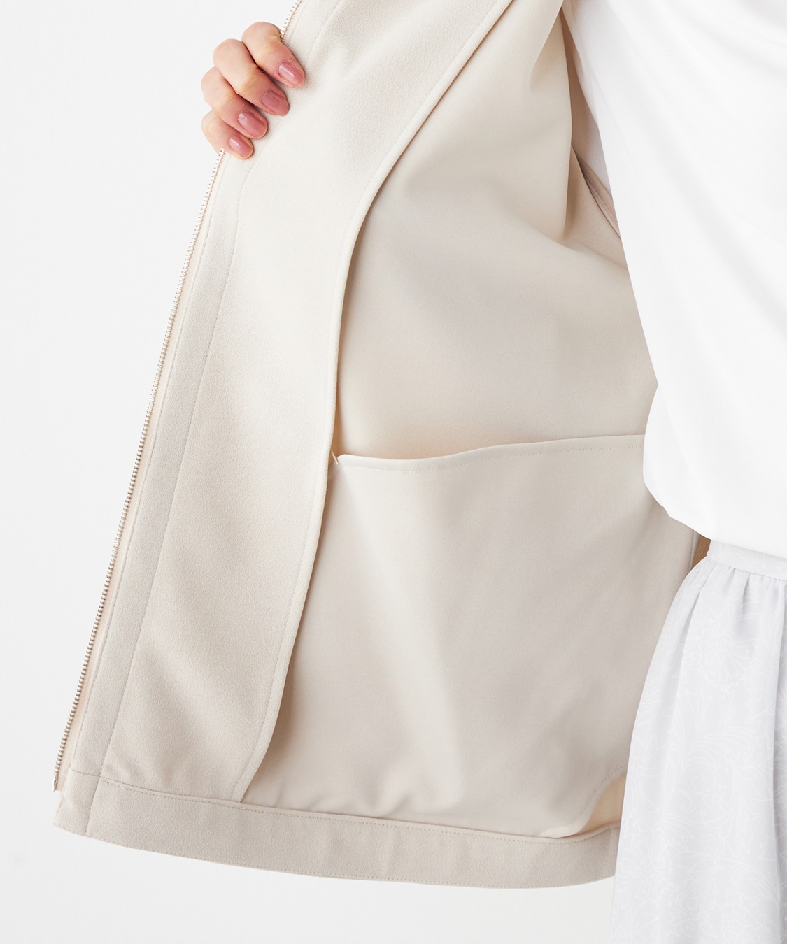 A/C DESIGN BY ALPHA CUBIC ノーカラーブルゾン_sub_10