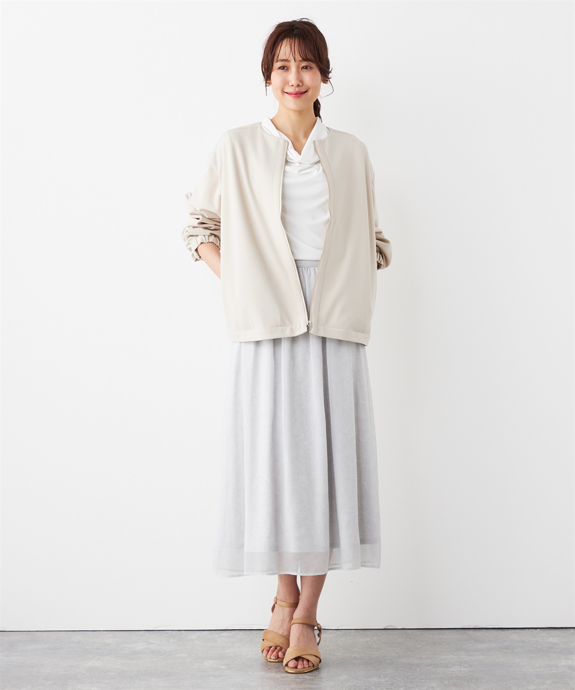 A/C DESIGN BY ALPHA CUBIC ノーカラーブルゾン_sub_16