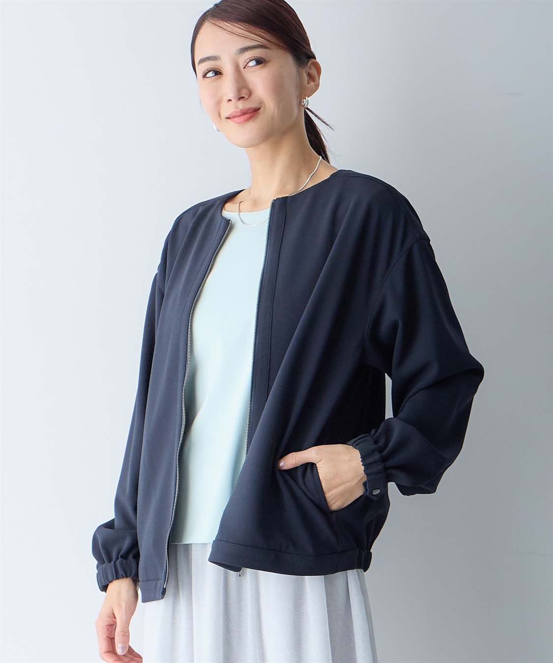 A/C DESIGN BY ALPHA CUBIC ノーカラーブルゾン_sub_17