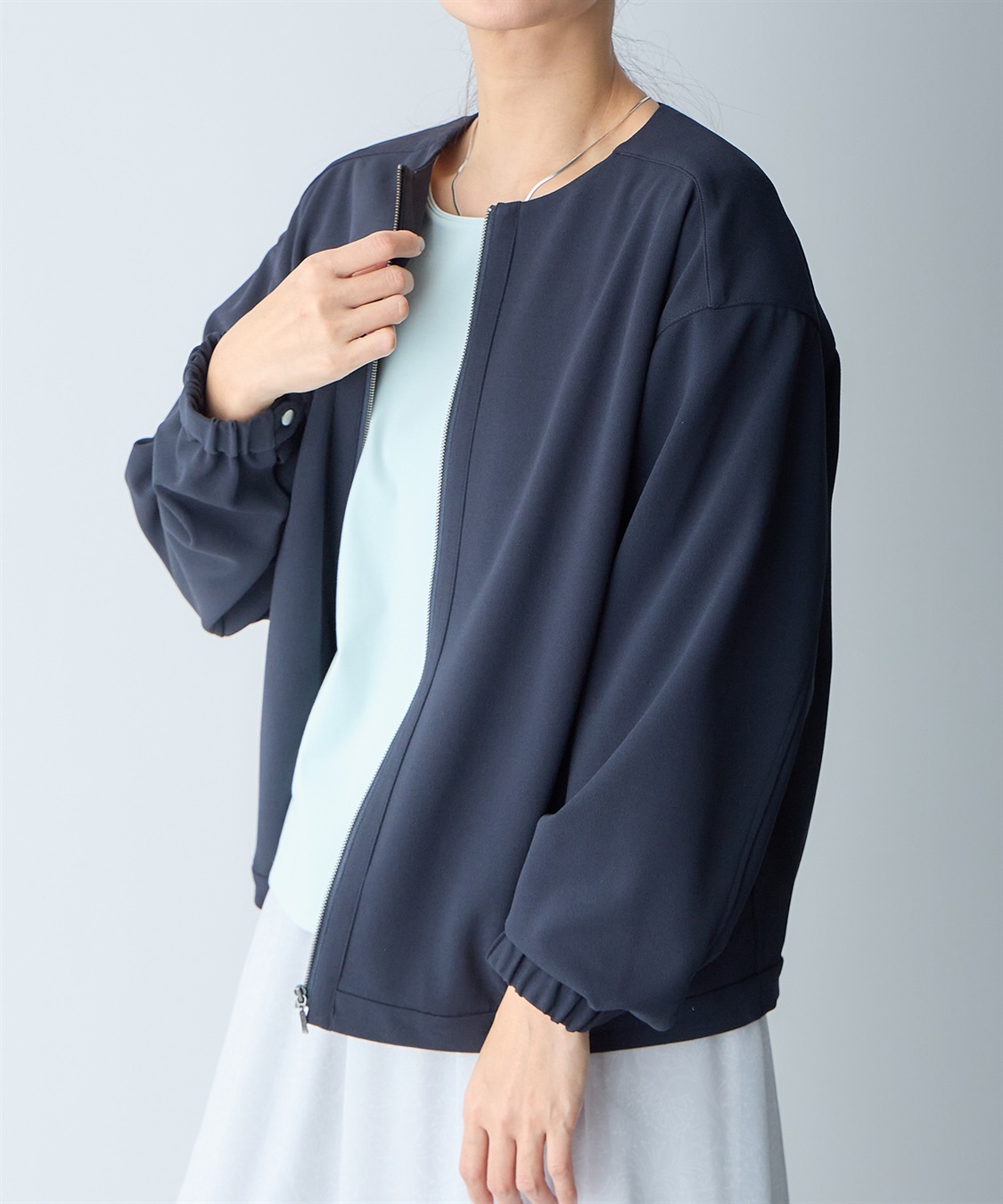 A/C DESIGN BY ALPHA CUBIC ノーカラーブルゾン_sub_22