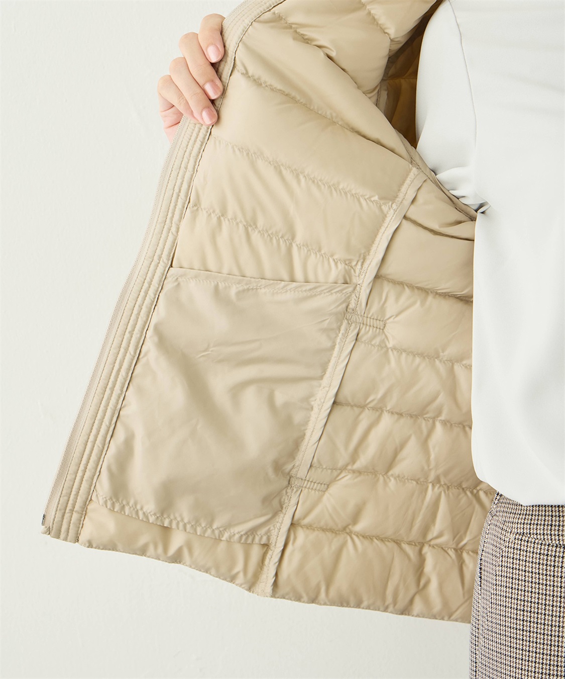 A/C DESIGN BY ALPHA CUBIC ライトダウンショートコート【軽量】_sub_19